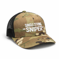 Single String Sniper Trucker Hat – Woodland Camo