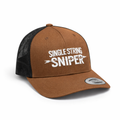 Single String Sniper Trucker Hat – Brown / Black