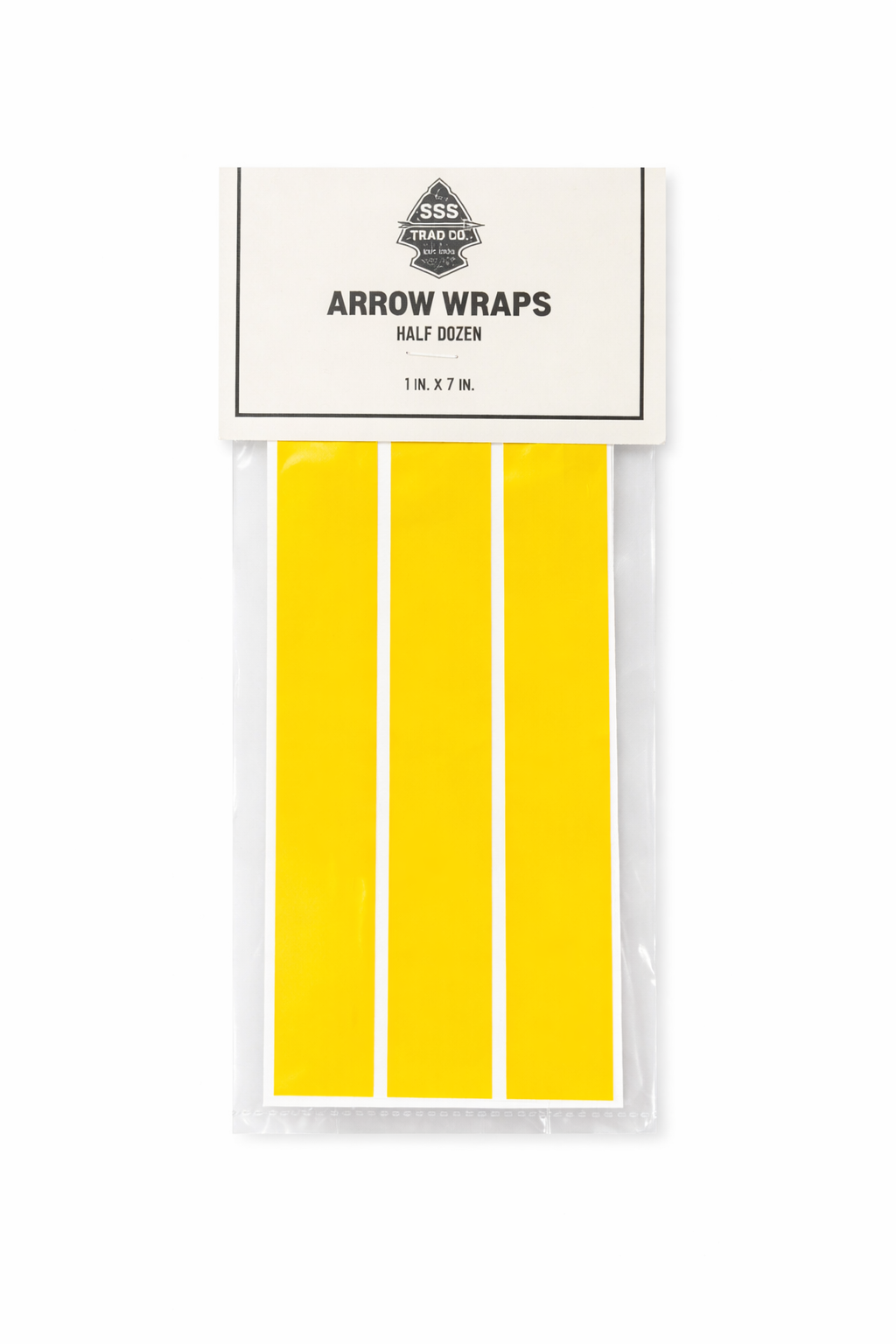 SSS Trad Co. Arrow Wraps – Signal Yellow (Half Dozen)